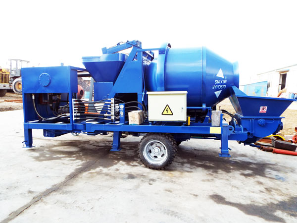 concrete mixer pump machine