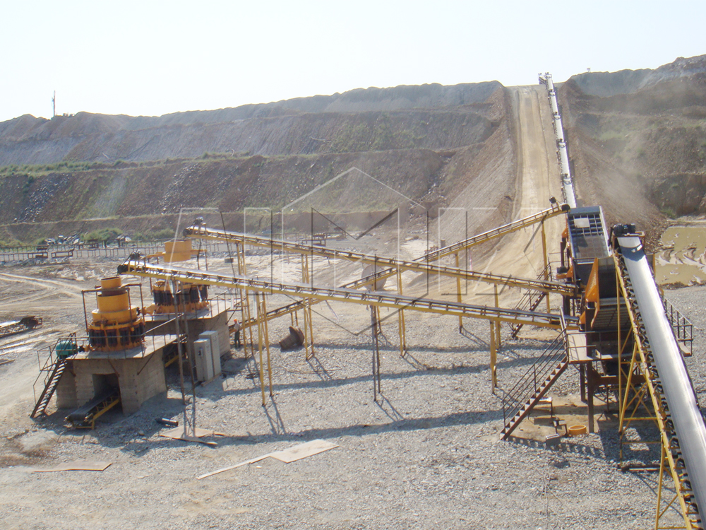 stationary stone crusher plant