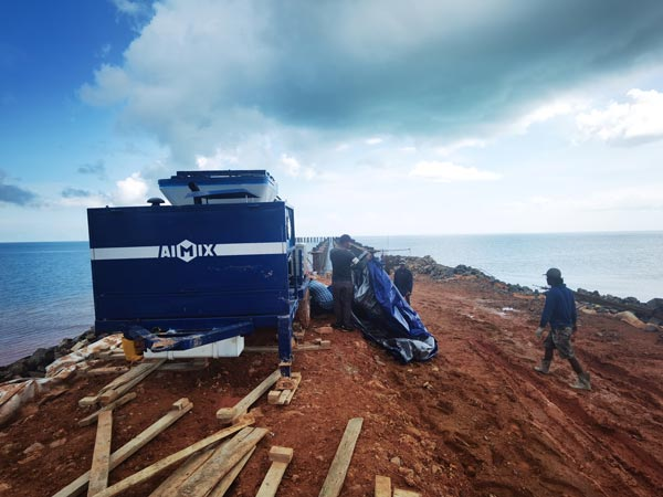 concrete mixer pump for sale vehicle