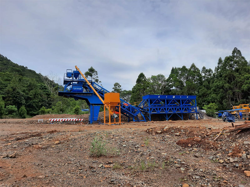 mobile batching plant Indonesia