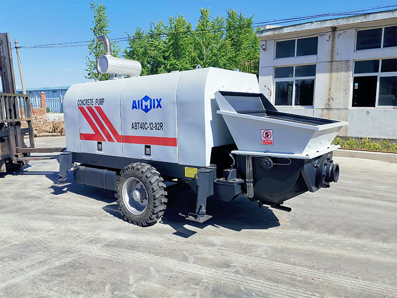 pompa beton portable di batam di Aimix