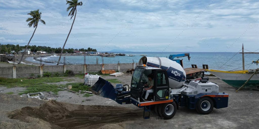 self loading cement mixer