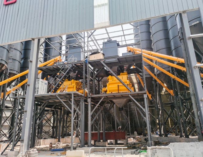 storage and transportation of environmentally friendly batch plant