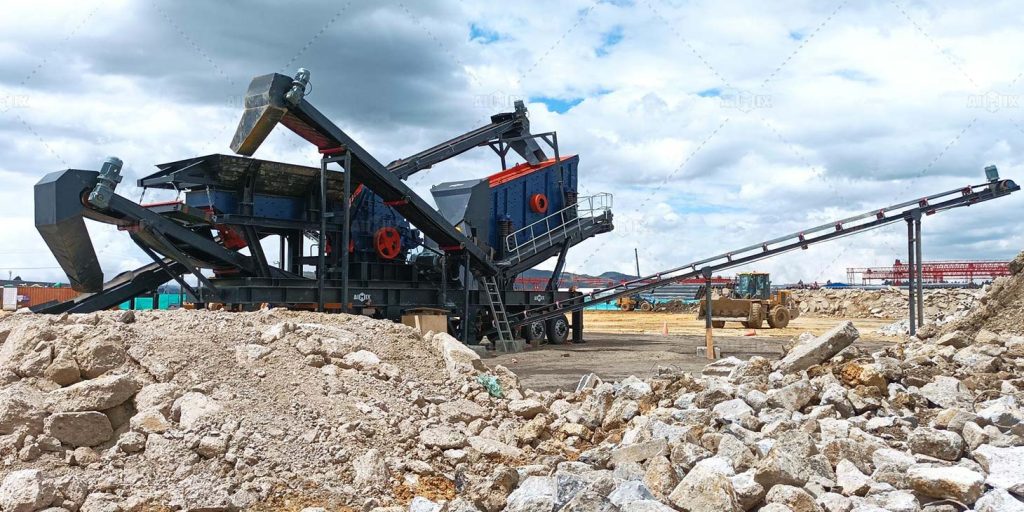 Mobile Impact Crusher Machine for Construction Waste Recycling