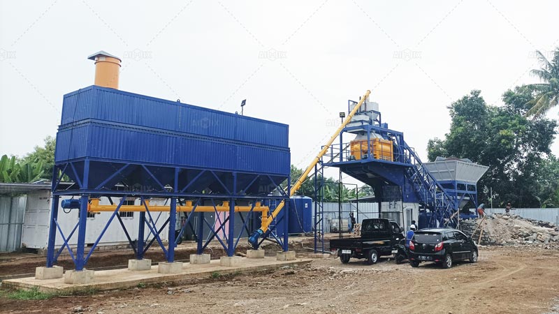 60m3 Mobile Type Concrete Plant for Building Construction Project
