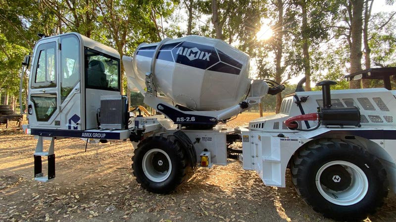 Self-Loading Concrete Mixer for Rural Infrastructure Projects
