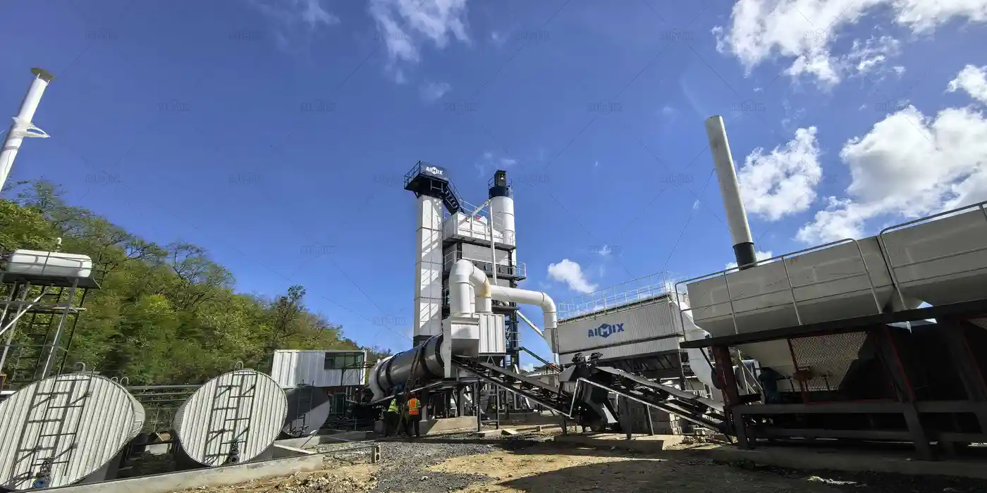 120tph staionary asphalt batching plant for road projects in Saint Lucia